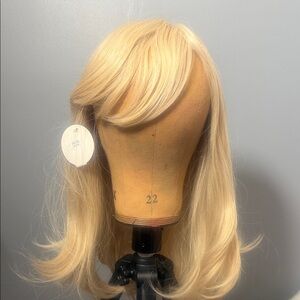 Blonde Women's Hair Wig synthetic with bang
